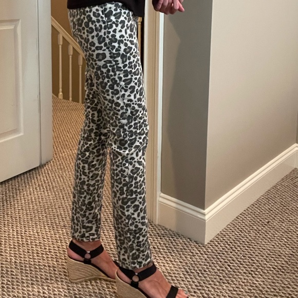 Loft Leopard Print Modern Skinny Jeans - Picture 9 of 11